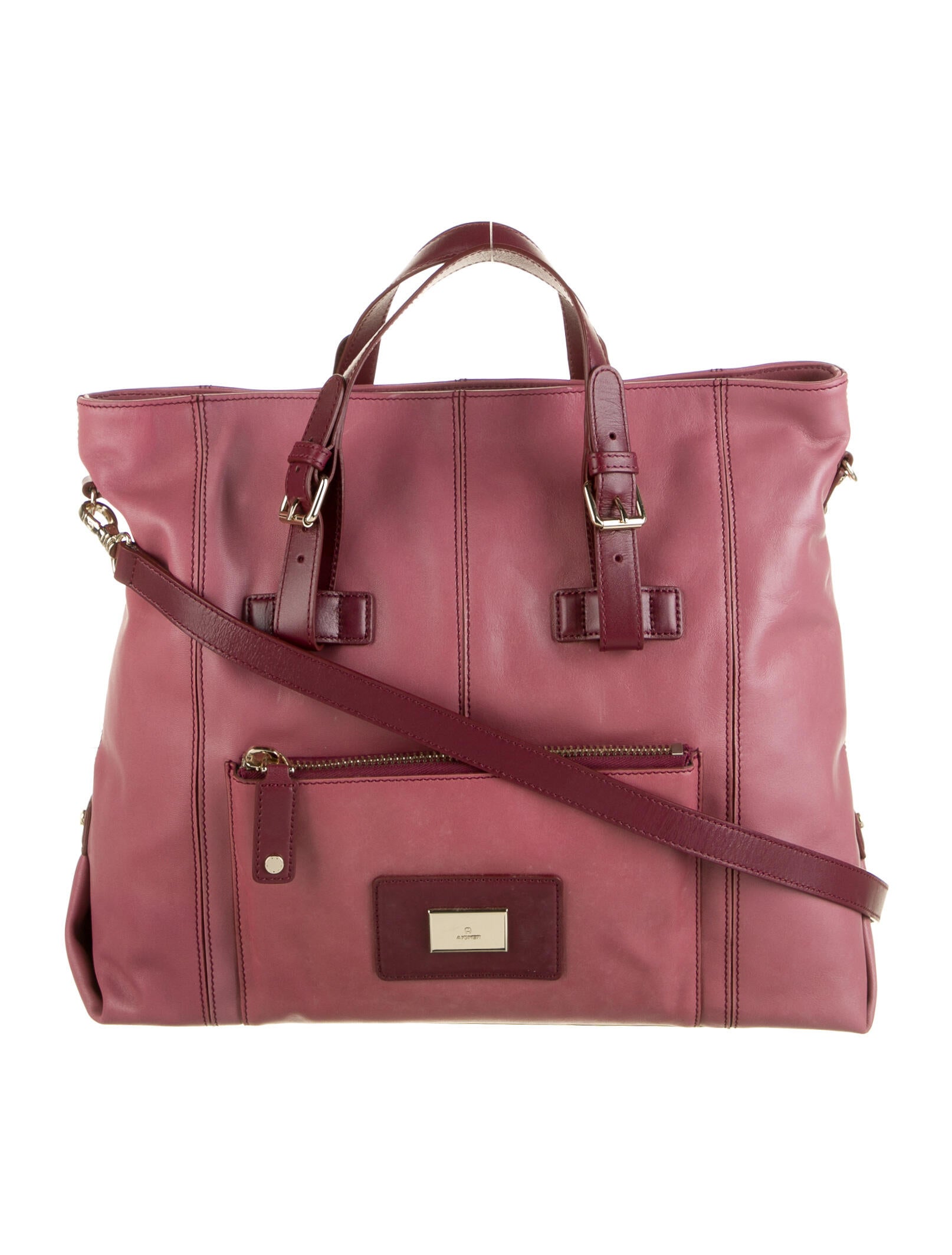 Aigner Leather Tote Bag