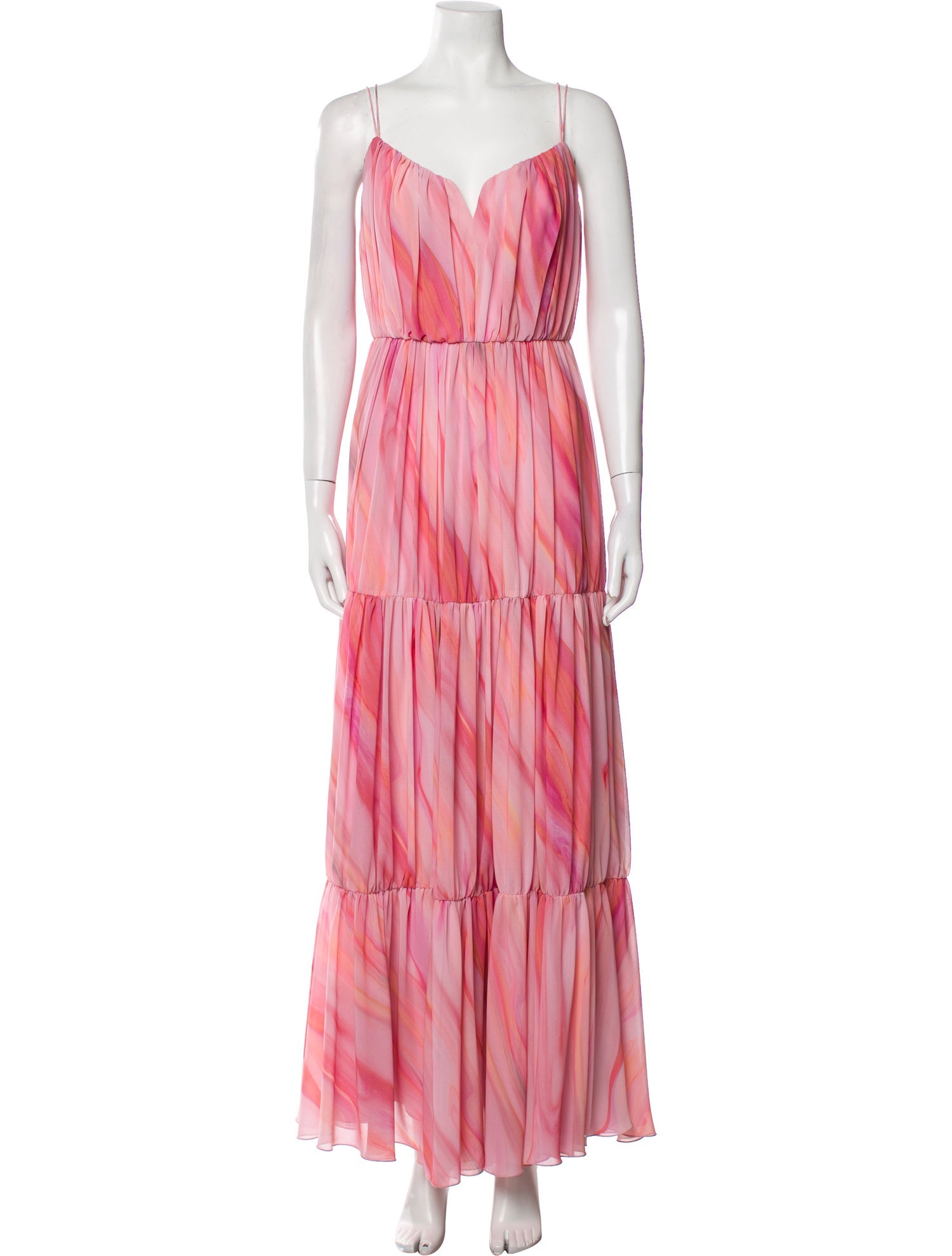 Aiifos Striped Long Dress