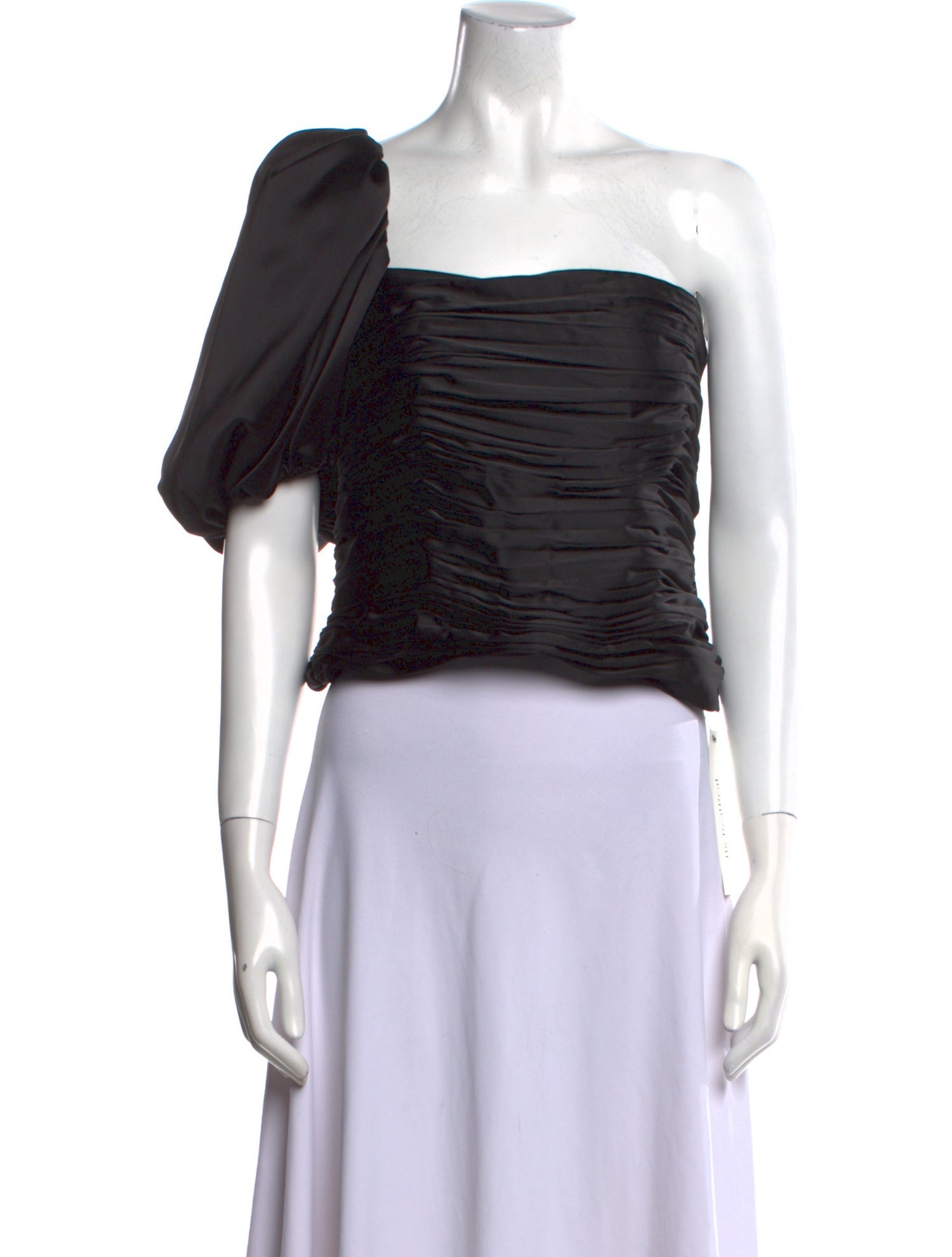 Aiifos One-Shoulder Short Sleeve Crop Top