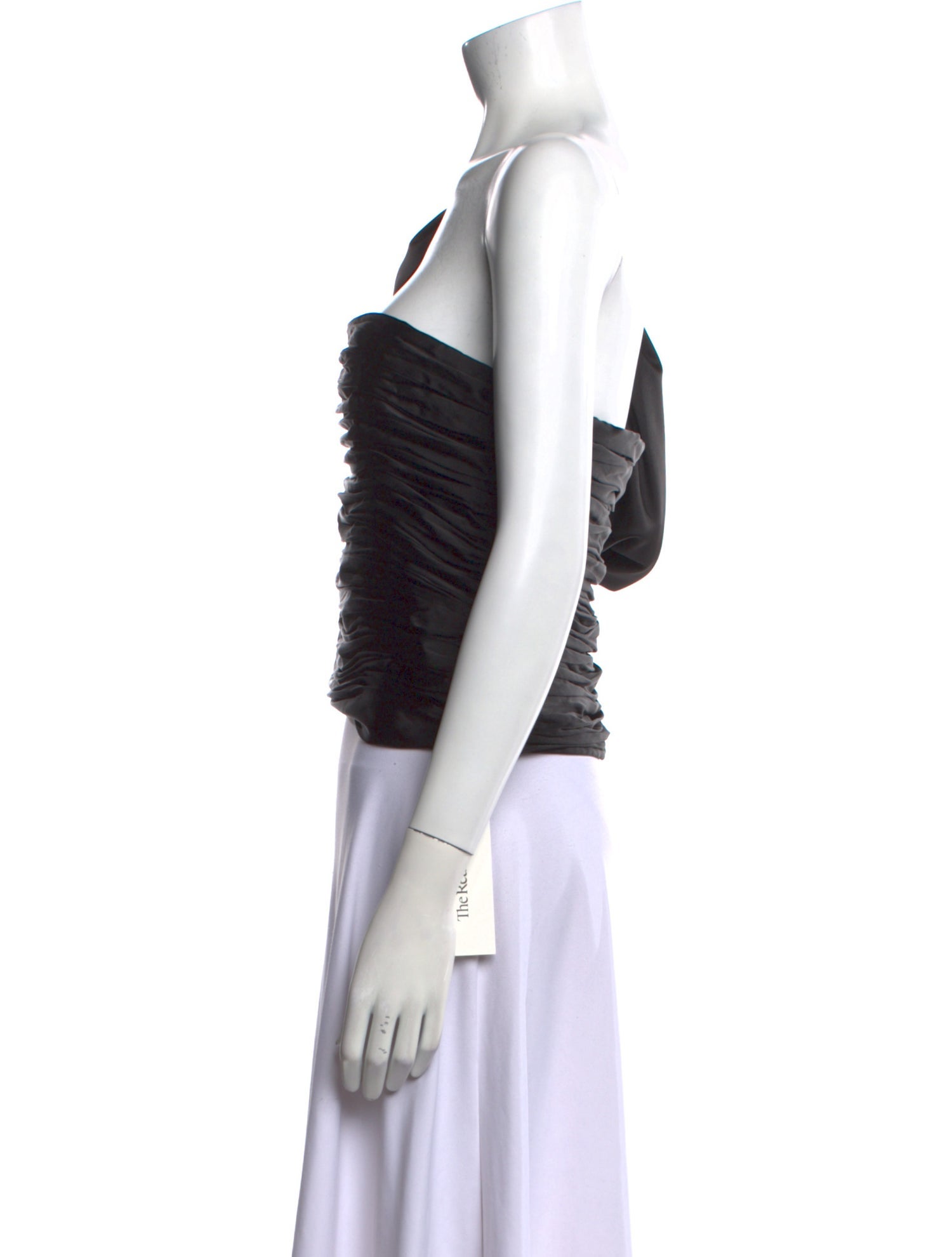 Aiifos One-Shoulder Short Sleeve Crop Top