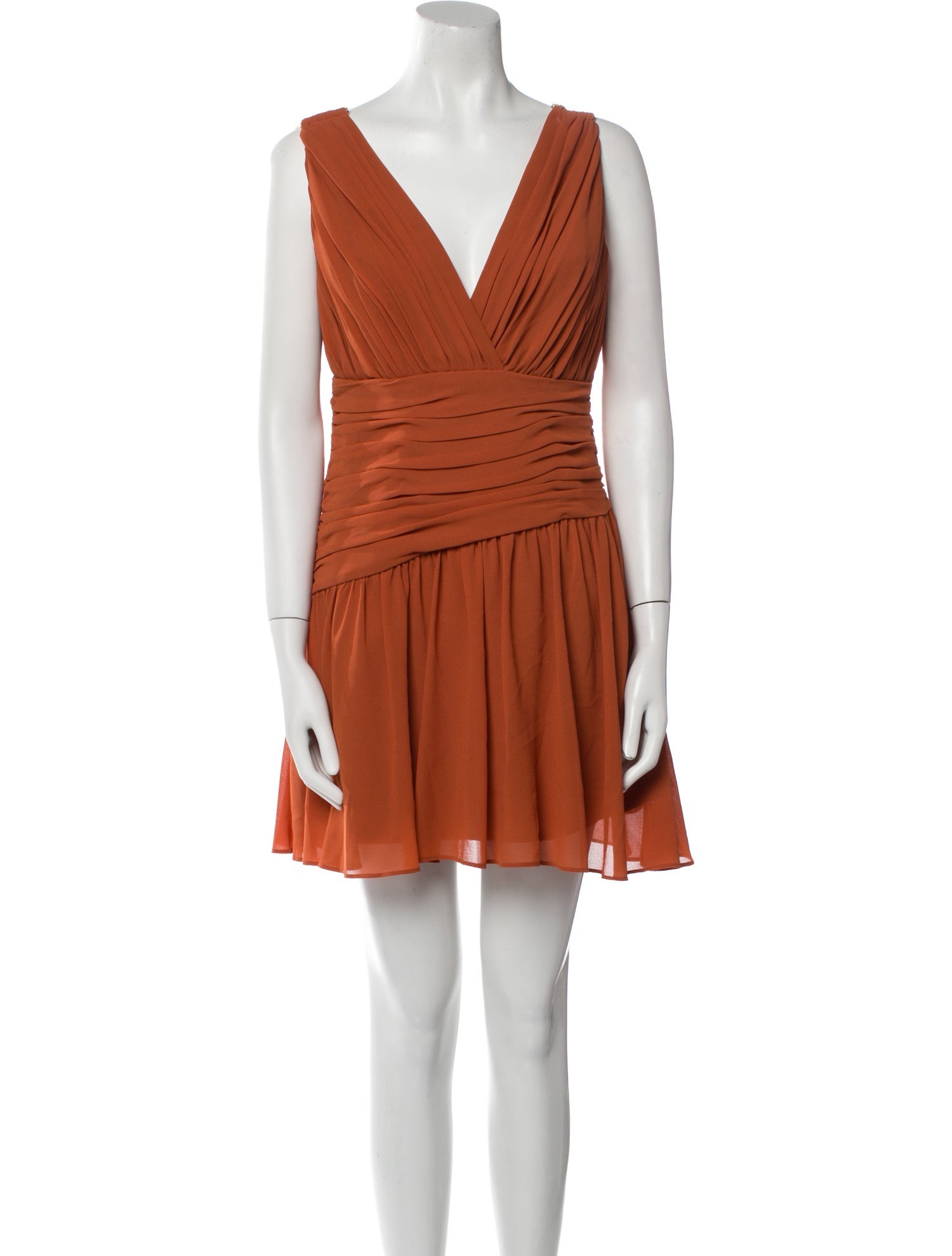 Aiifos V-Neck Mini Dress