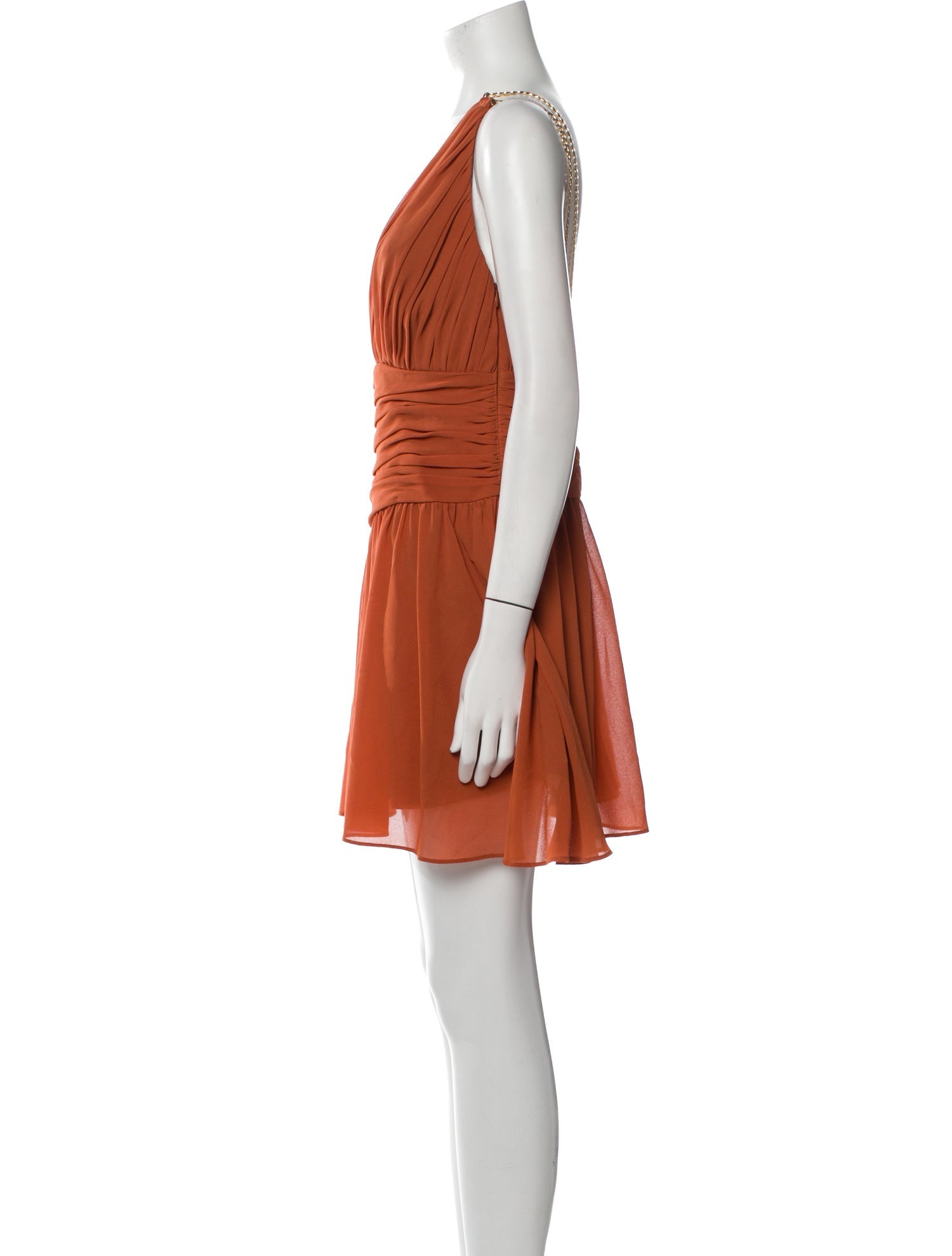 Aiifos V-Neck Mini Dress