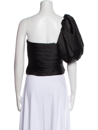 Aiifos One-Shoulder Short Sleeve Crop Top