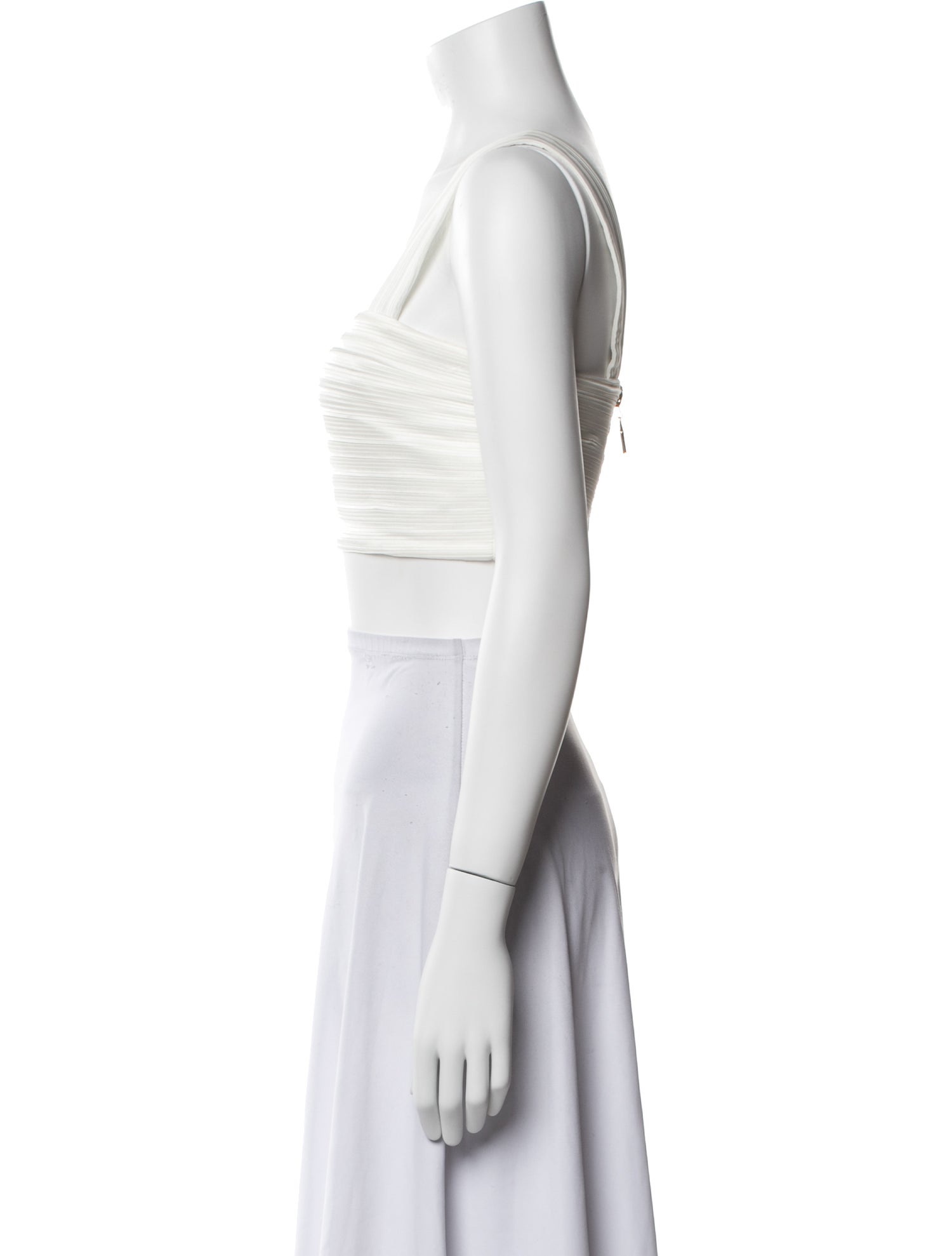 Aiifos Square Neckline Sleeveless Crop Top