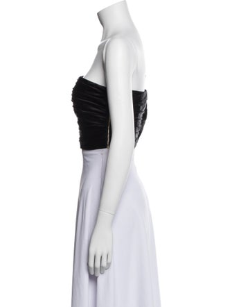 Aiifos Silk Square Neckline Crop Top