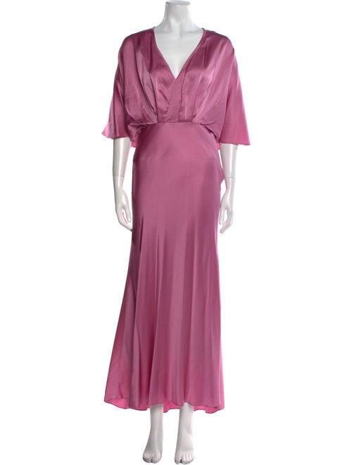 Aiifos Silk Long Dress