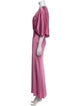 Aiifos Silk Long Dress