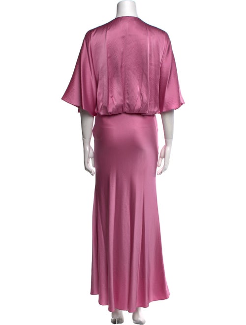 Aiifos Silk Long Dress