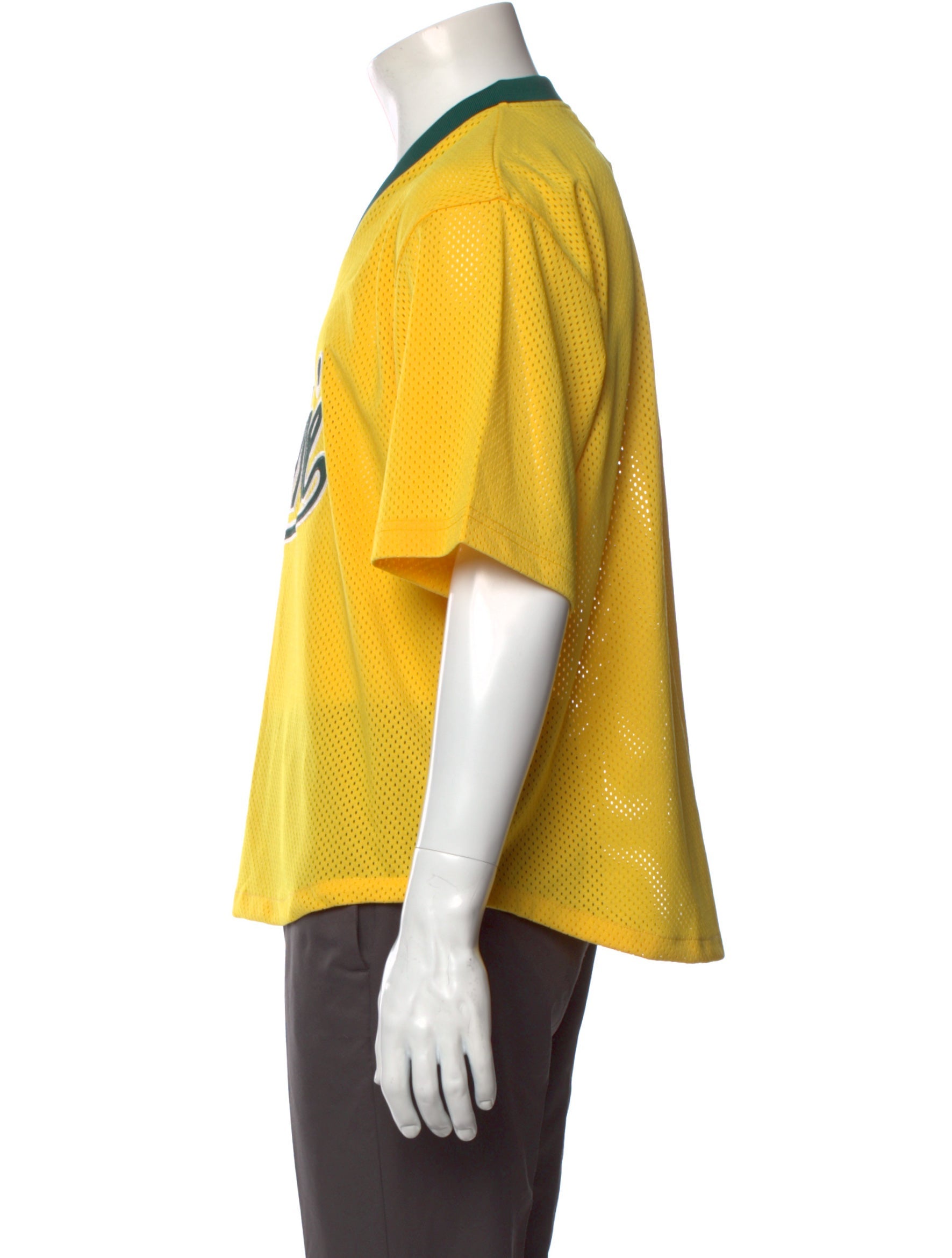 Aimé Leon Dore Graphic Print V-Neck Jersey - Yellow T-Shirts
