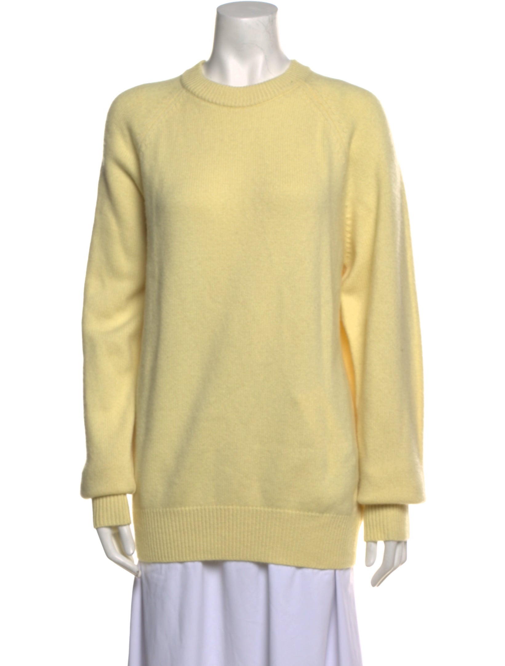 Aimé Leon Dore Cashmere Crew Neck Sweater - Yellow Knitwear