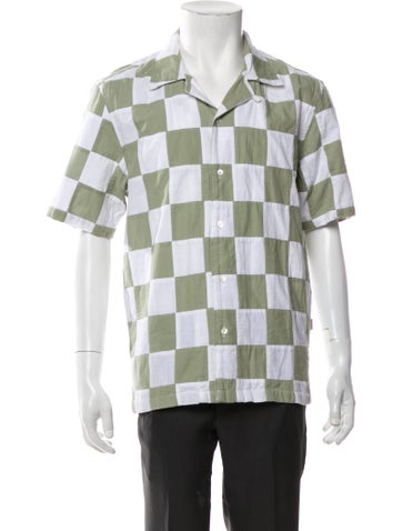 Aimé Leon Dore Casual Shirts Plaid Print Short Sleeve Shirt M