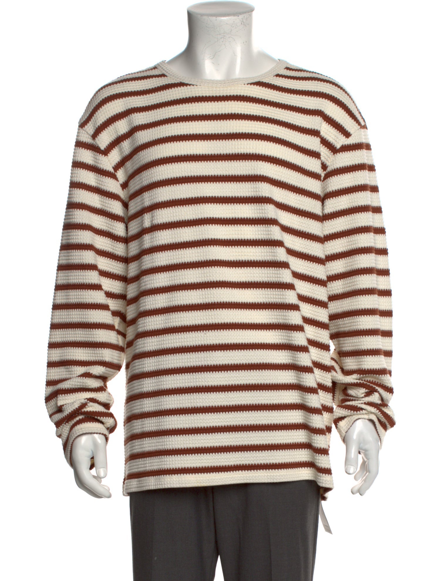 ウェア aime leon dore Aimé Leon Dore Striped Crew Neck Pullover - Neutrals