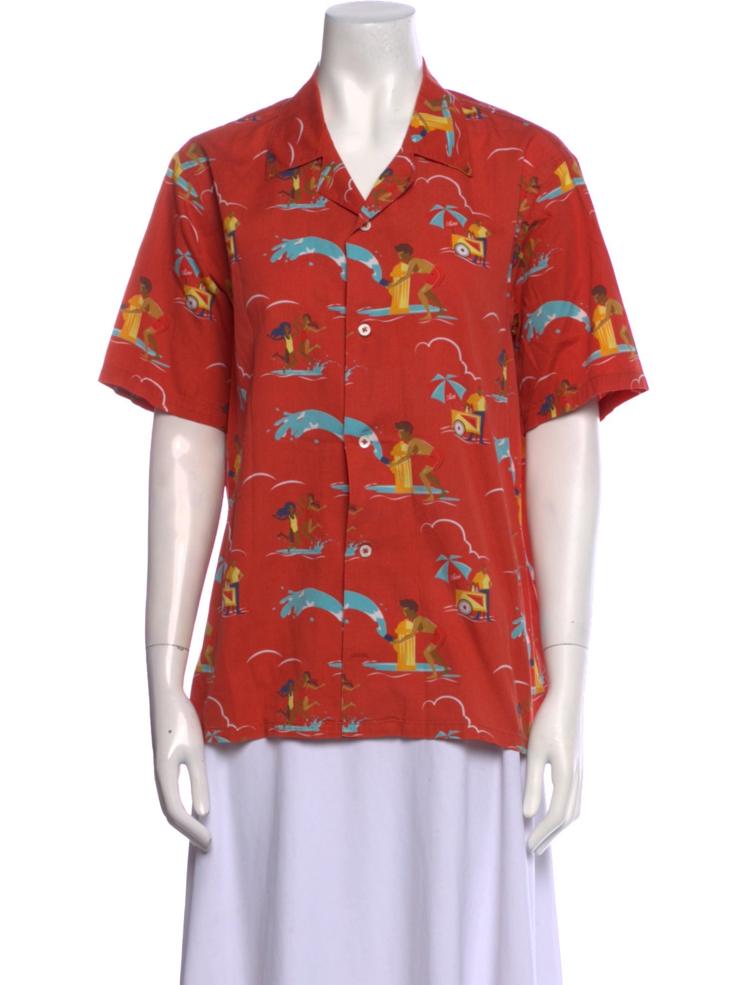 Aimé Leon Dore Printed Short Sleeve Button-Up Top