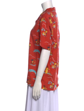 Aimé Leon Dore Printed Short Sleeve Button-Up Top