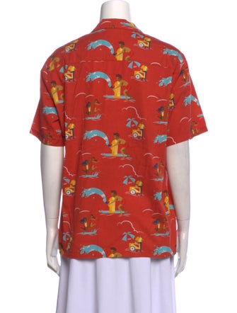 Aimé Leon Dore Printed Short Sleeve Button-Up Top