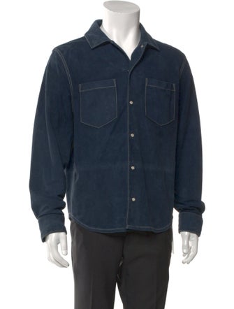 Aimé Leon Dore Suede Long Sleeve Denim Shirt