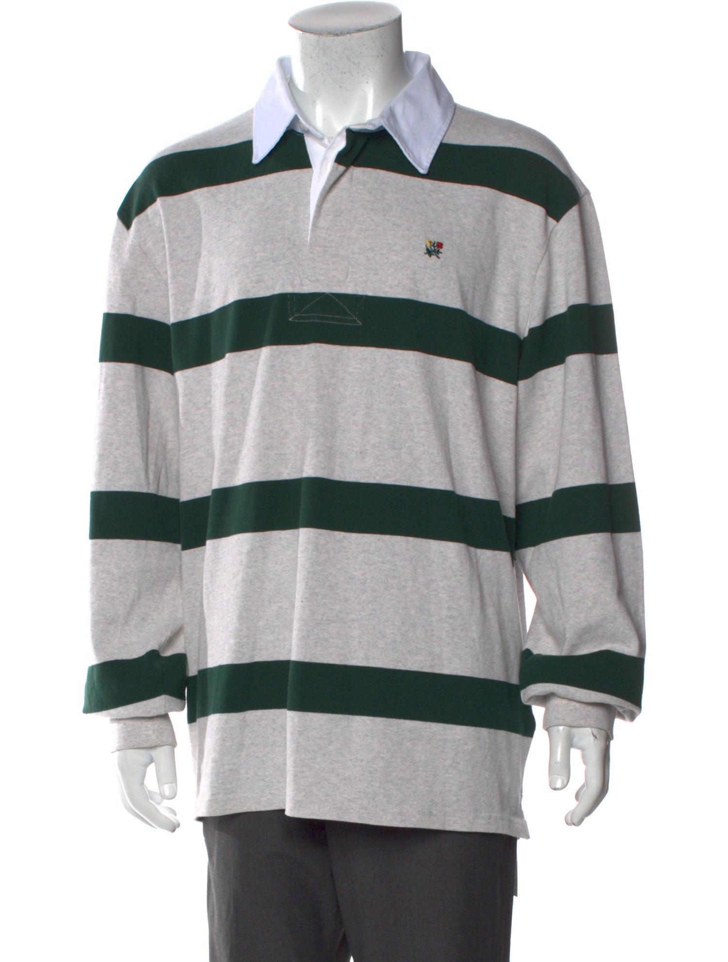 Aimé Leon Dore Striped Collar Polo Shirt
