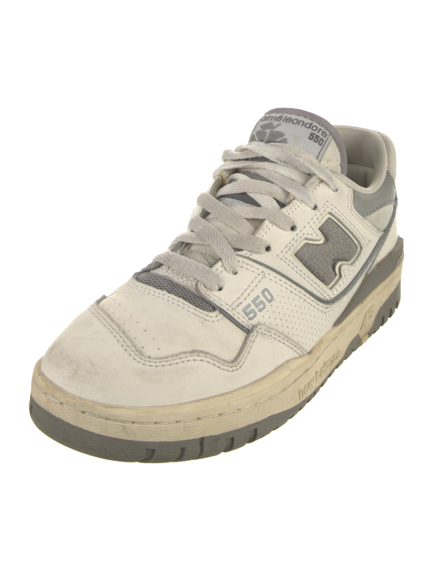 Aimé Leon Dore Leather Colorblock Pattern Sneakers