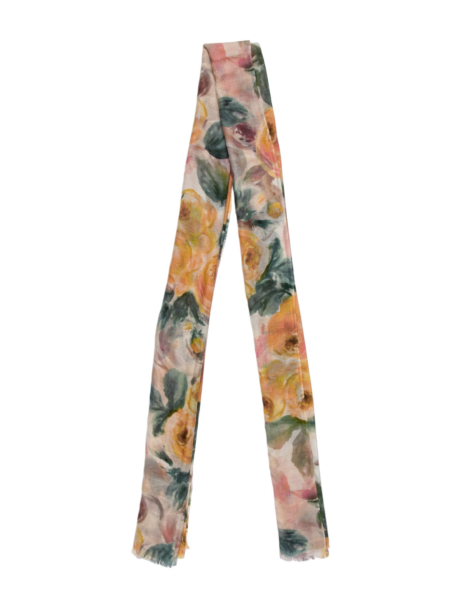 Aimé Leon Dore Wool Floral Print Shawl