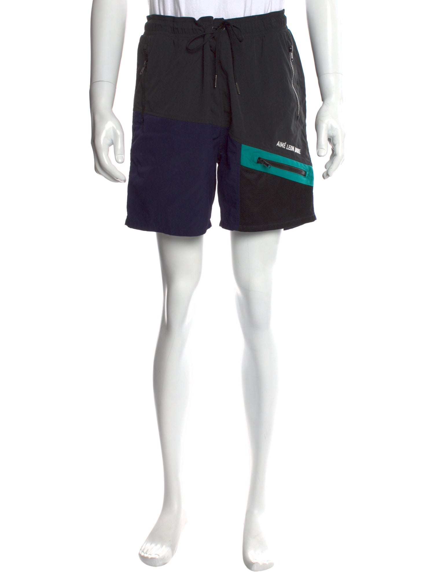 Aimé Leon Dore Colorblock Pattern Jogger Shorts