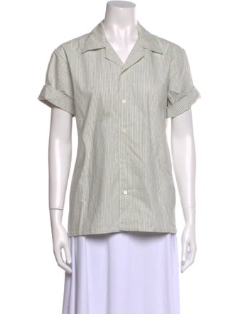 Aimé Leon Dore Striped Short Sleeve Button-Up Top
