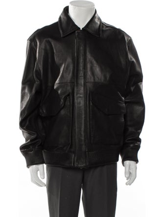 Aimé Leon Dore Lined Bomber Lamb Leather Utility Jacket