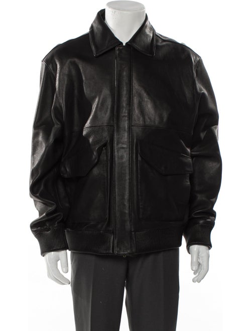Aimé Leon Dore Lined Bomber Lamb Leather Utility Jacket