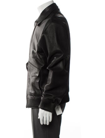 Aimé Leon Dore Lined Bomber Lamb Leather Utility Jacket