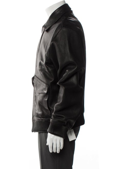 Aimé Leon Dore Lined Bomber Lamb Leather Utility Jacket