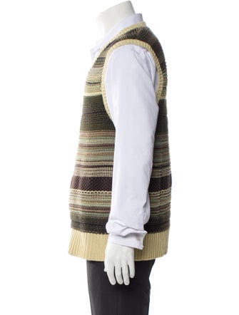 Aimé Leon Dore Striped V-Neck Sweater Vest