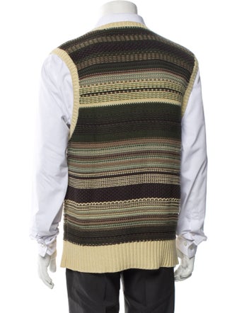 Aimé Leon Dore Striped V-Neck Sweater Vest