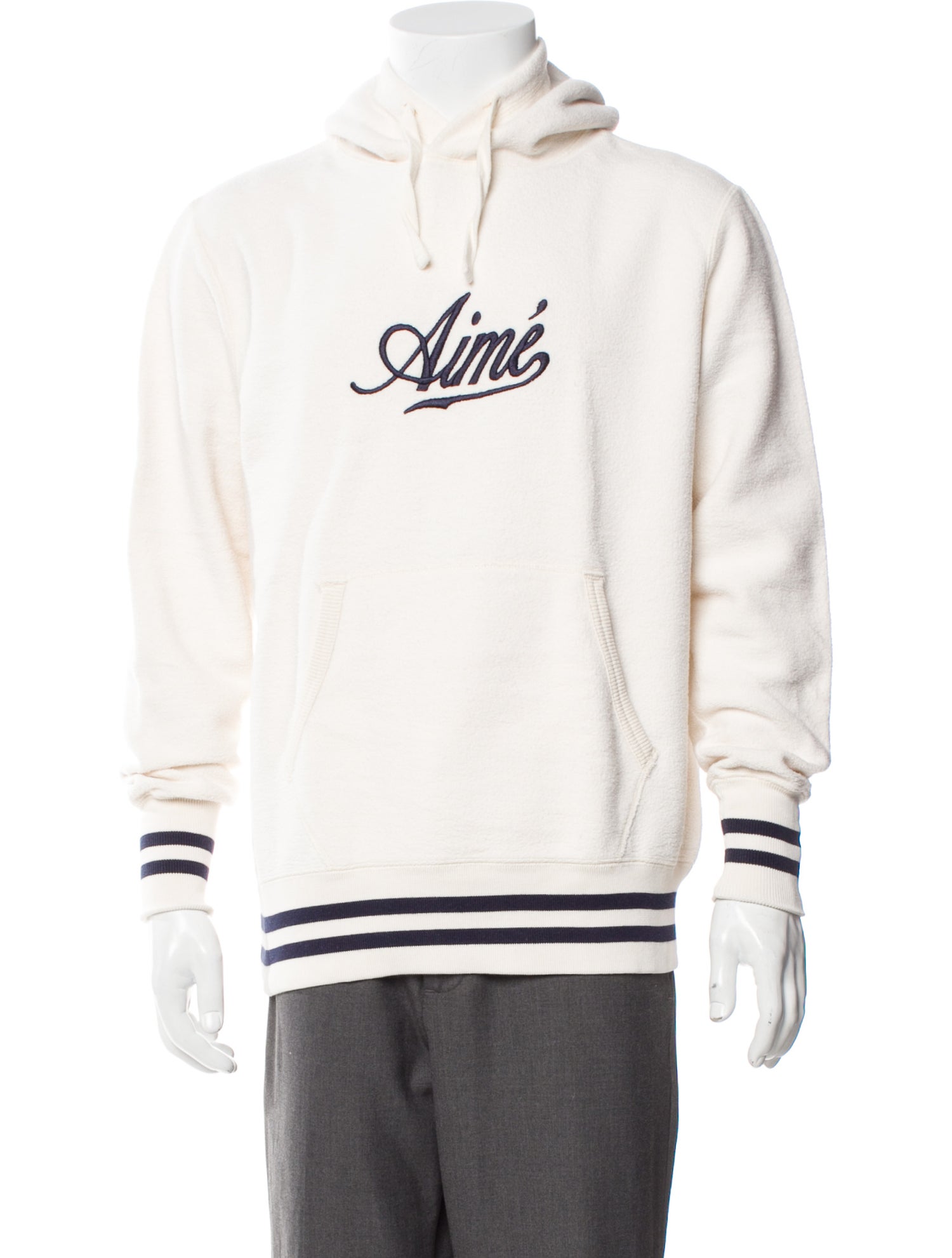 Aimé Leon Dore Striped Crew Neck Hoodie