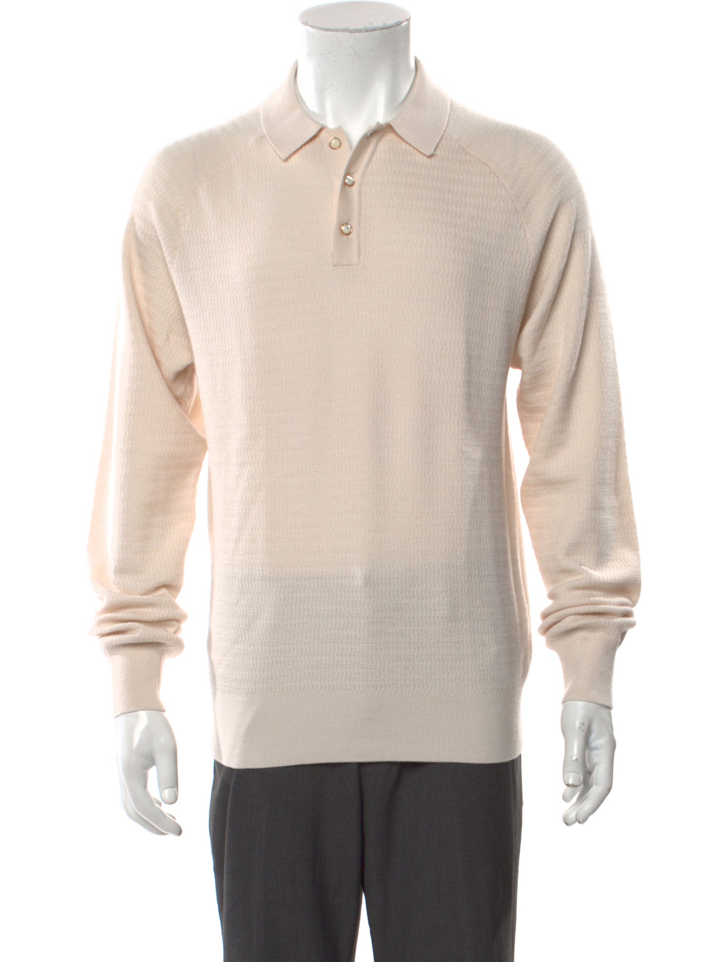 Aimé Leon Dore Merino Wool Collar Polo Sweater