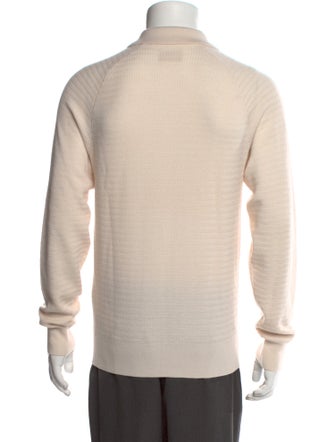 Aimé Leon Dore Merino Wool Mock Neck Polo Sweater