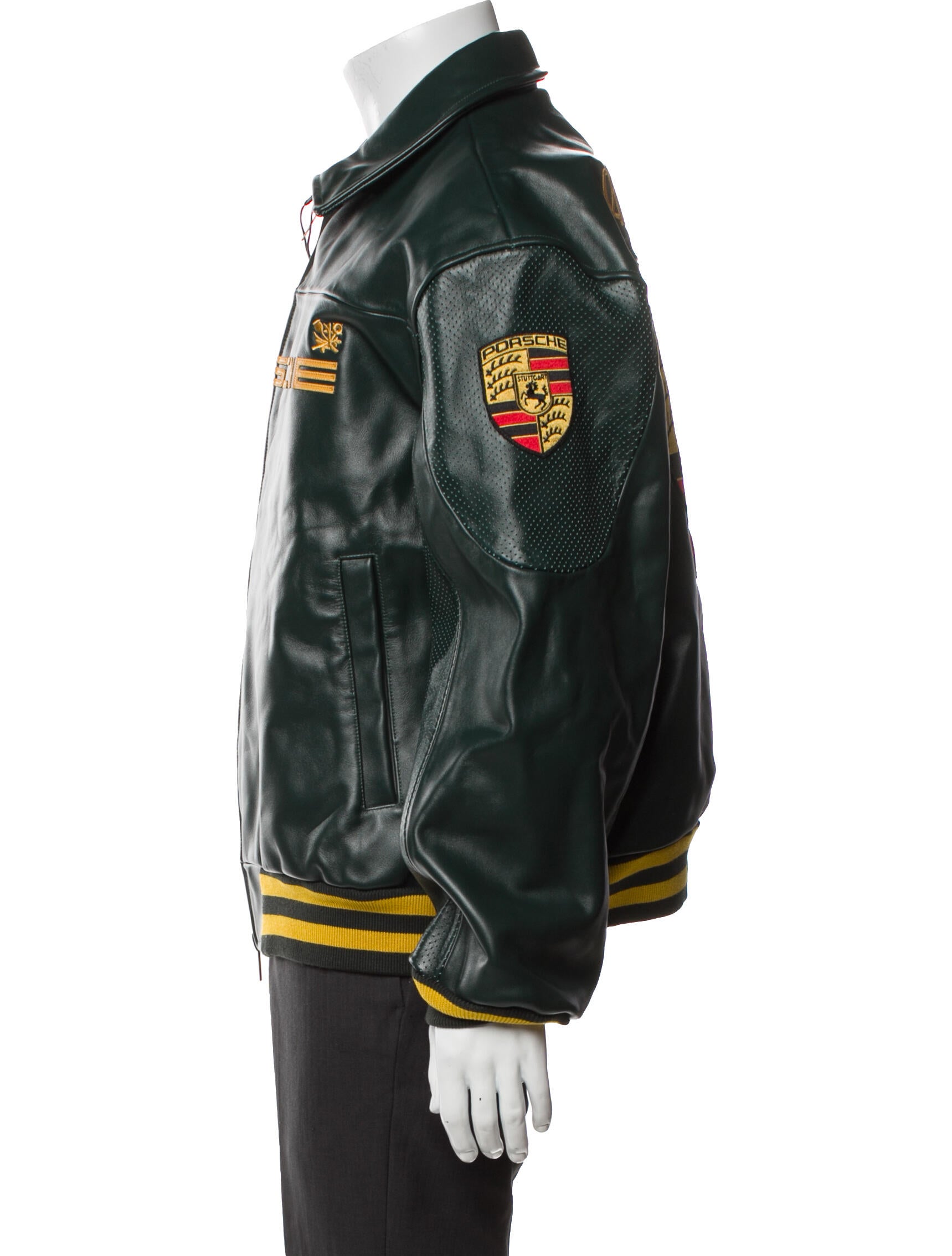 Aimé Leon Dore x Porsche 993 Turbo Club Leather Jacket w/ Tags