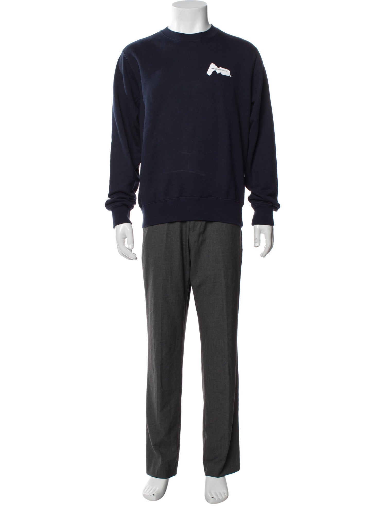 Aimé Leon Dore Graphic Print Mock Neck Pullover