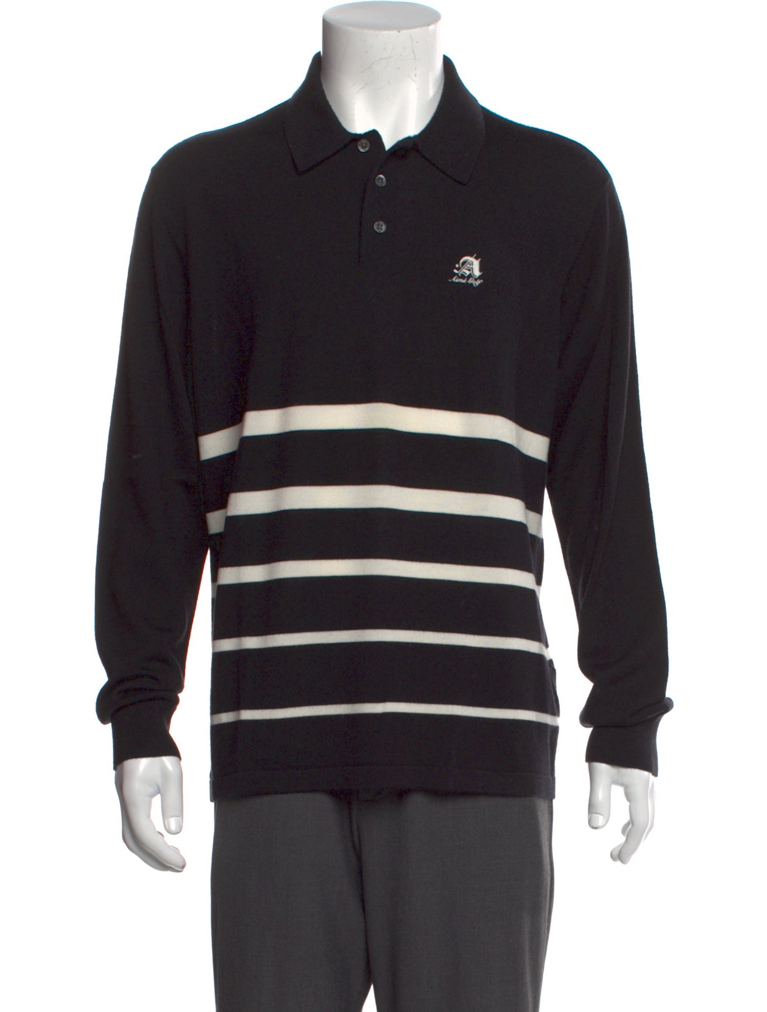 Aimé Leon Dore Wool Striped Polo Sweater