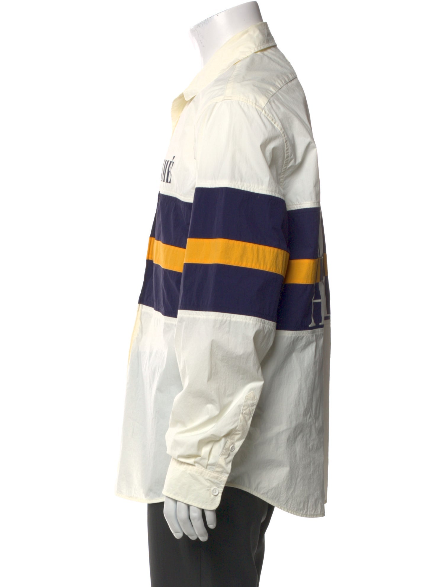 Aimé Leon Dore Colorblock Pattern Long Sleeve Shirt