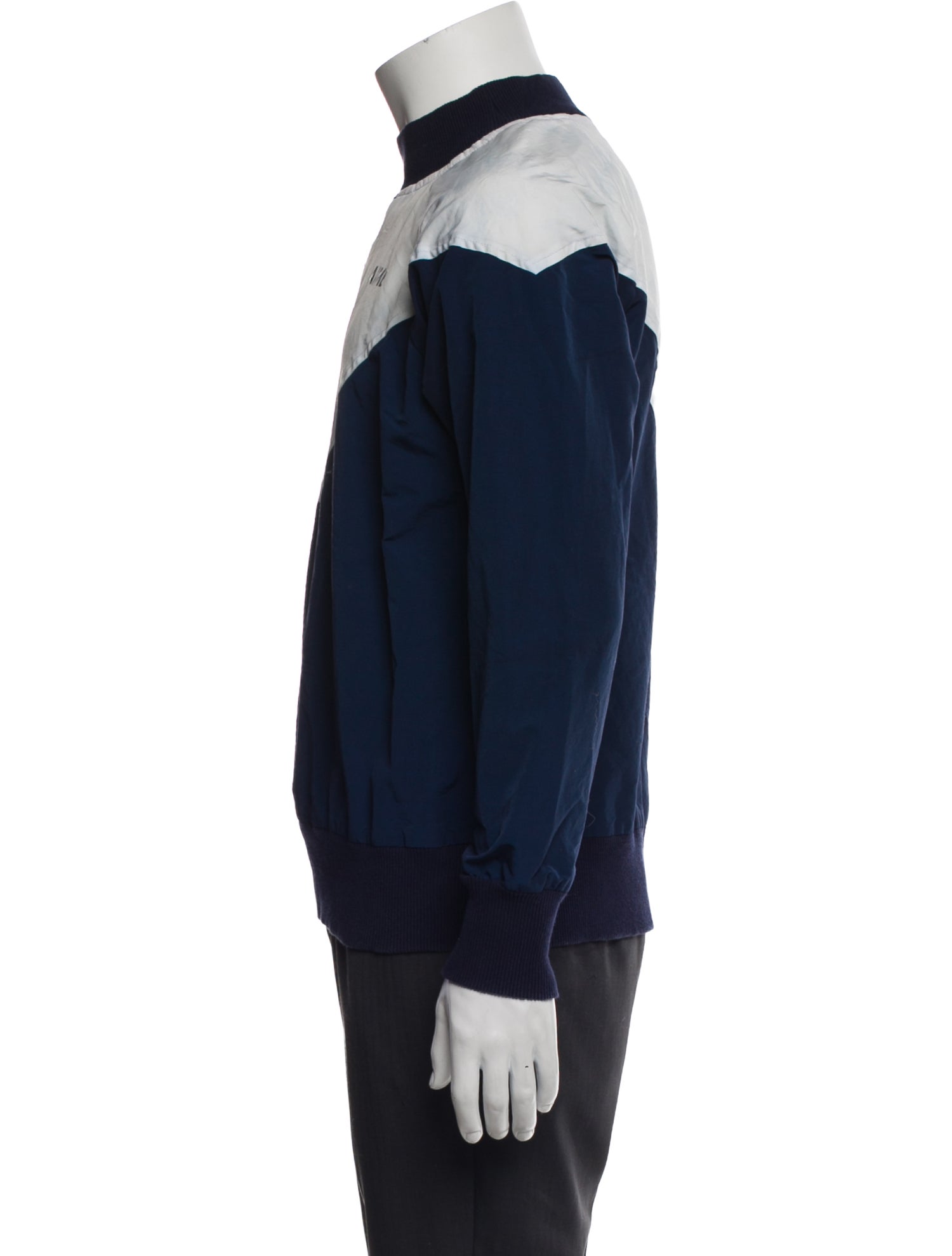 Aimé Leon Dore Colorblock Pattern Mock Neck Sweatshirt