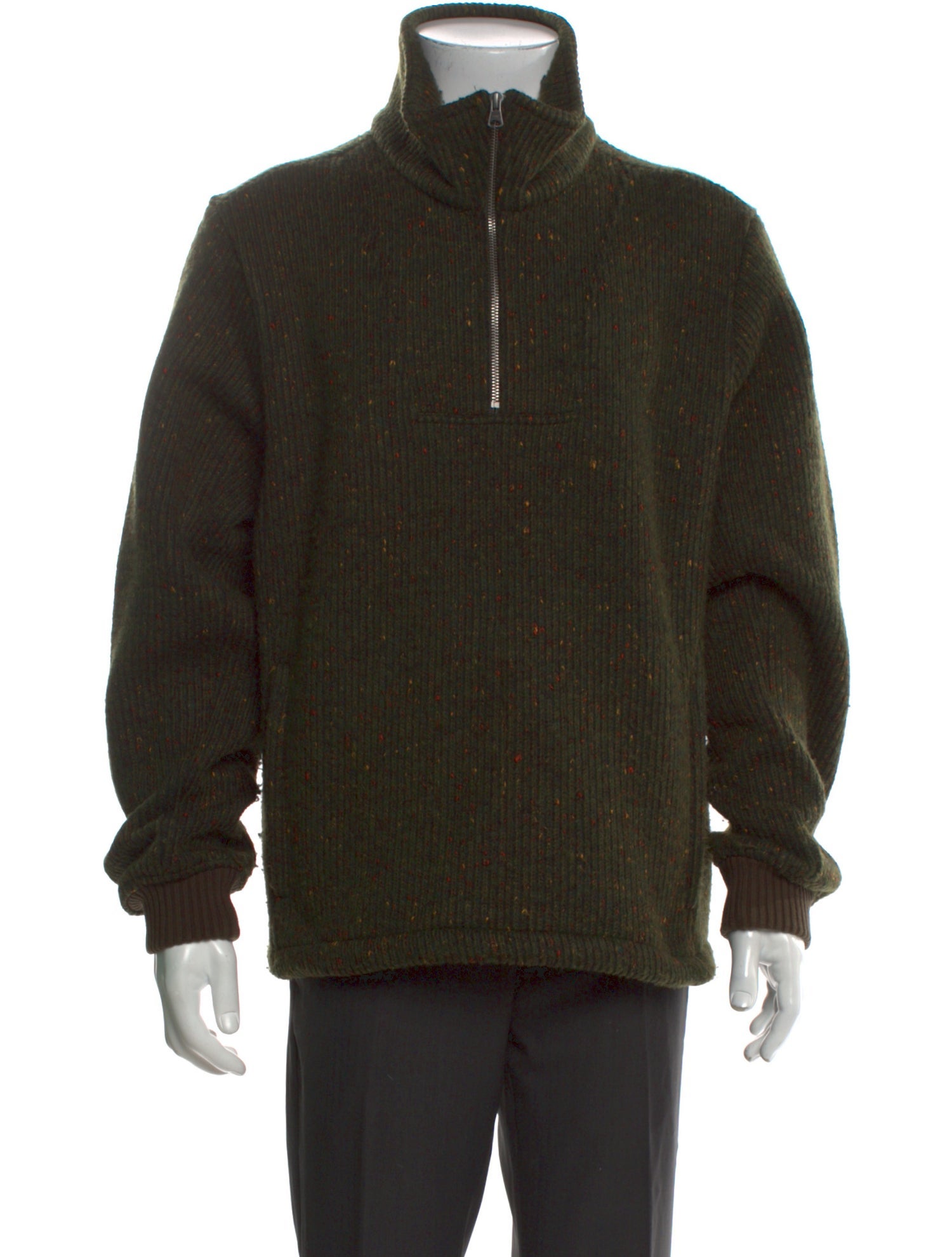 Aimé Leon Dore Donegal Mock Neck Cardigan