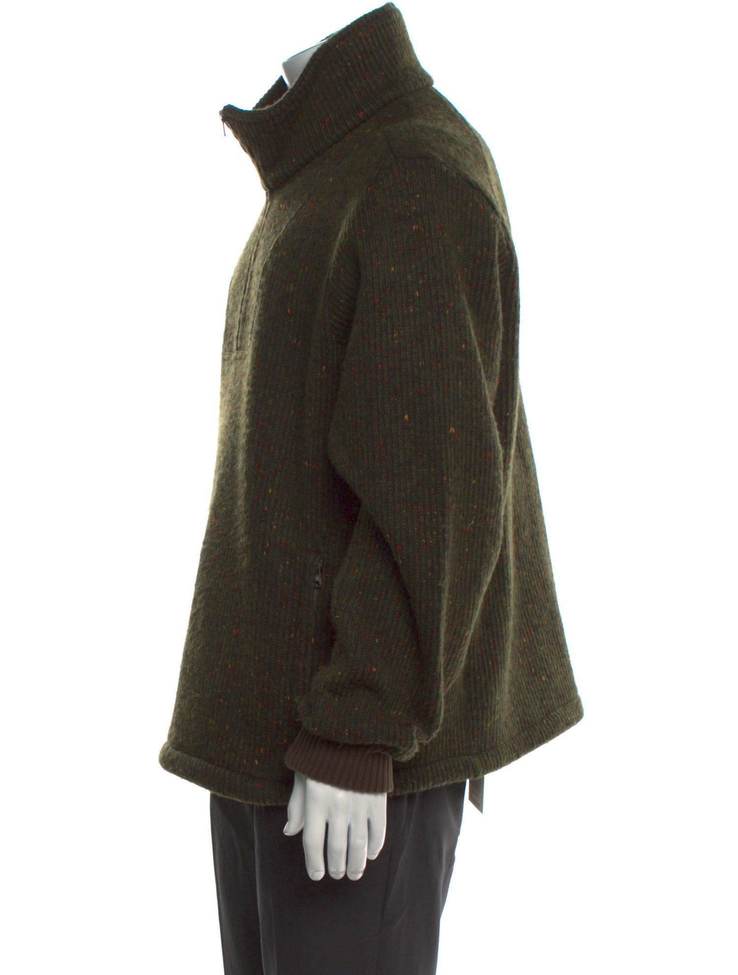 Aimé Leon Dore Donegal Mock Neck Cardigan