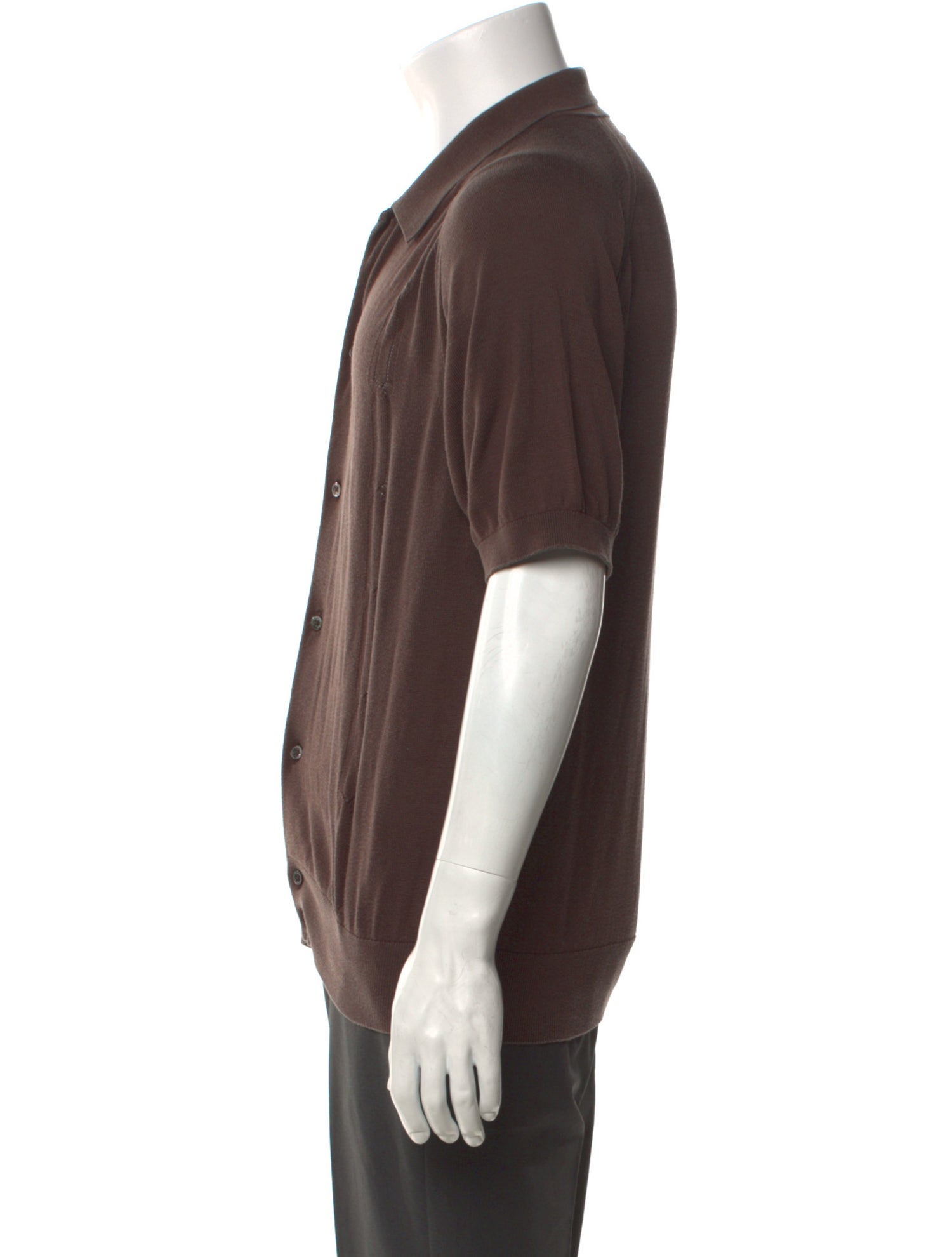 Aimé Leon Dore Silk V-Neck Polo Shirt