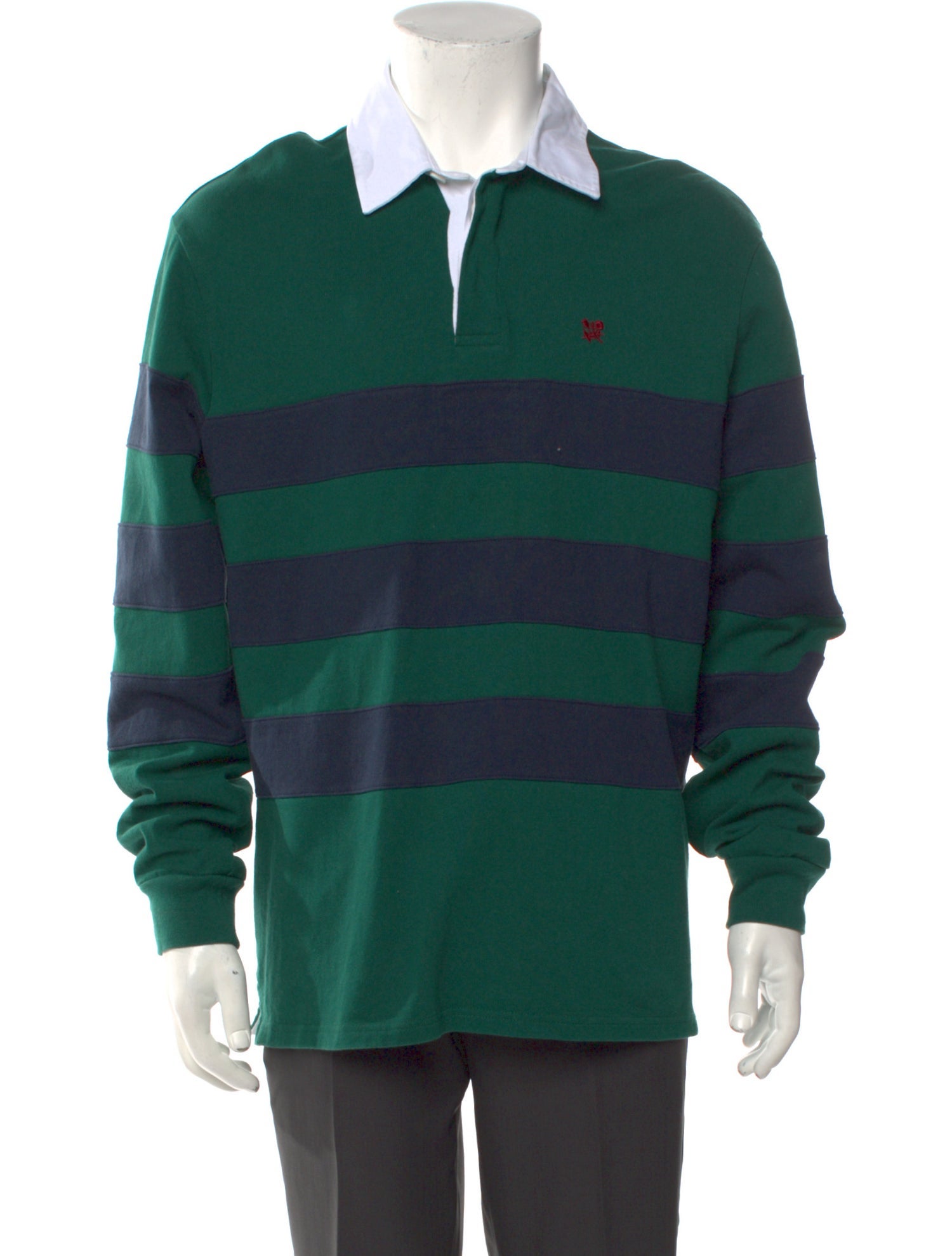 Aimé Leon Dore V-Neck Long Sleeve Polo Shirt