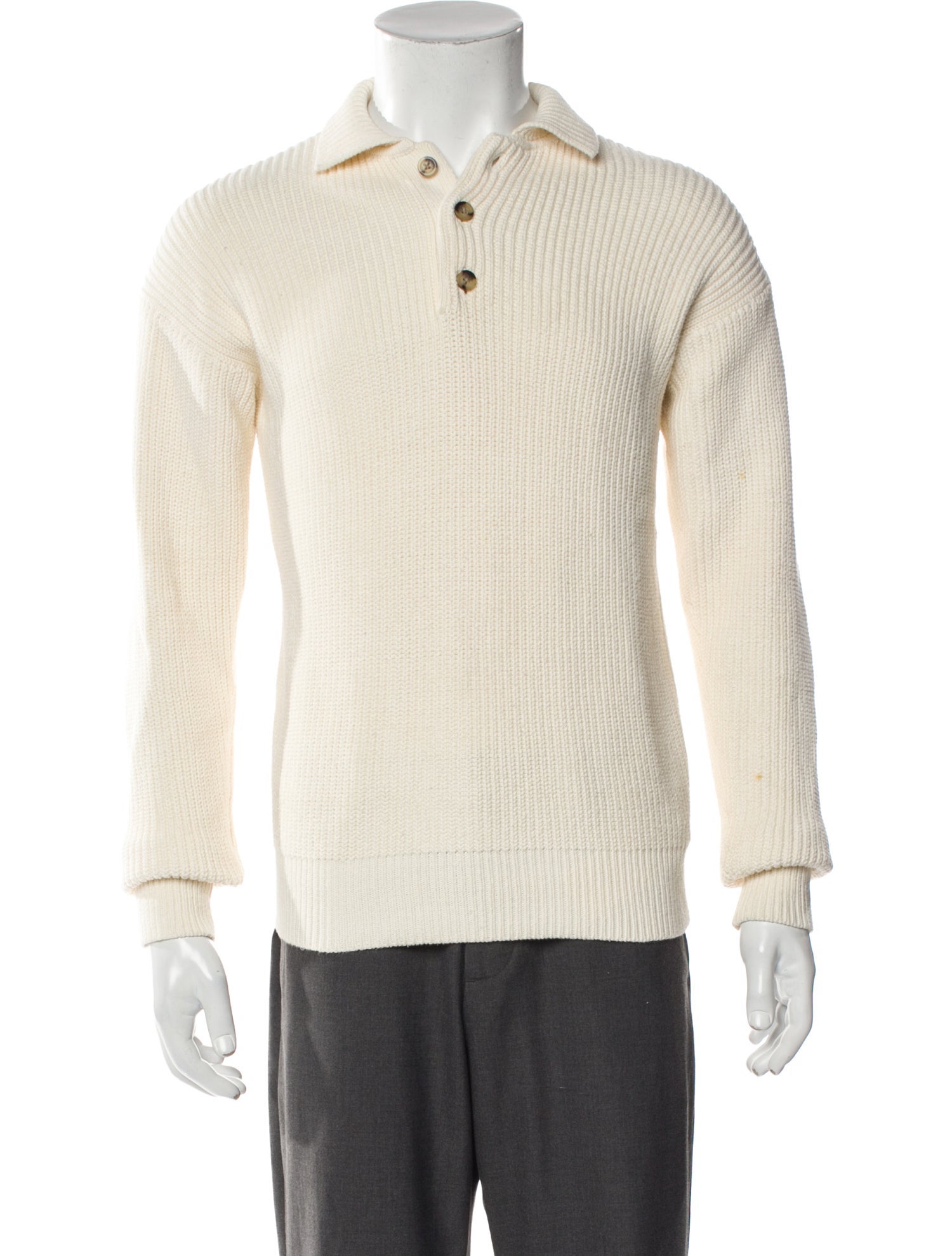 Aimé Leon Dore Collar Long Sleeve Polo Sweater