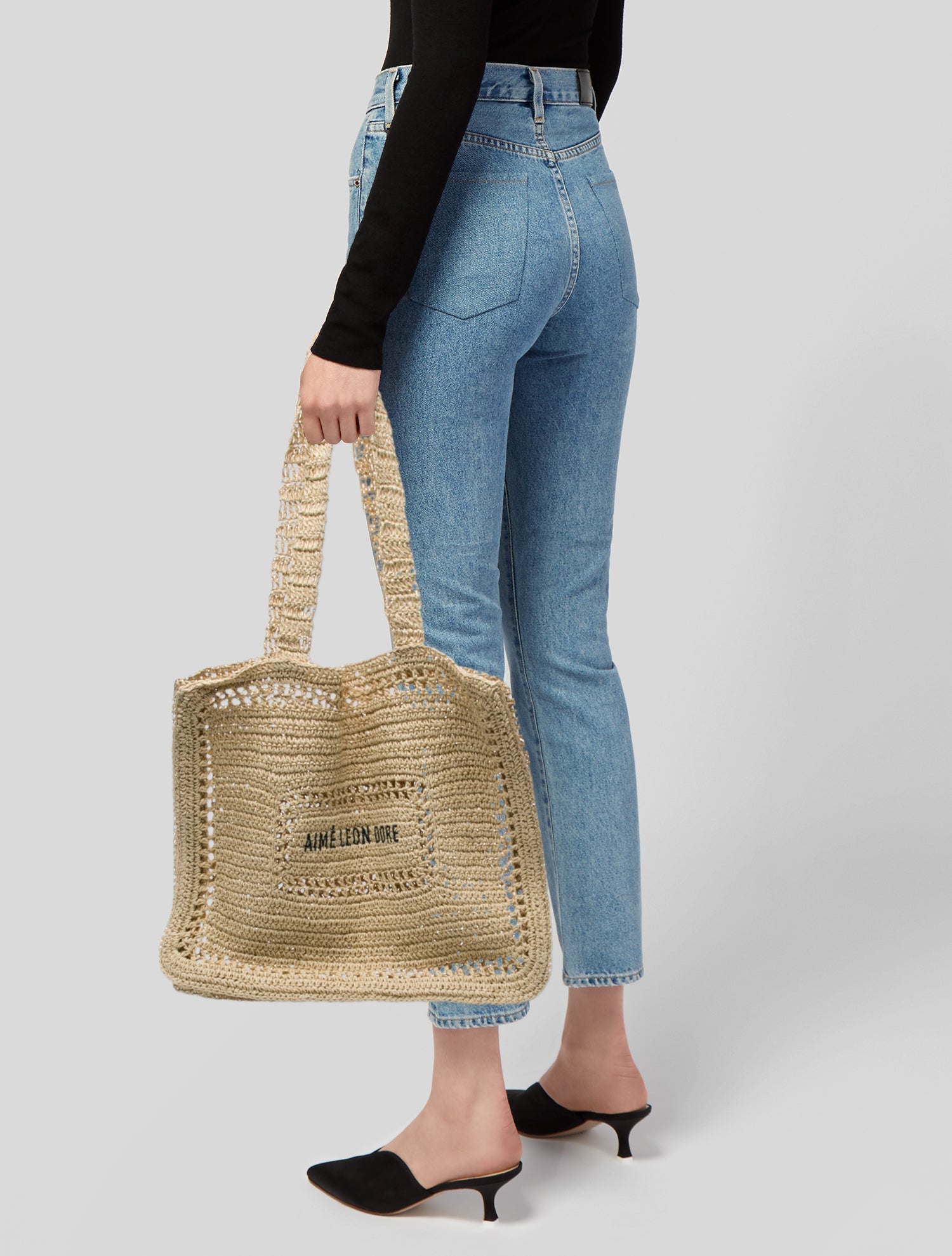 Aimé Leon Dore Straw Evening Bag w/ Tags