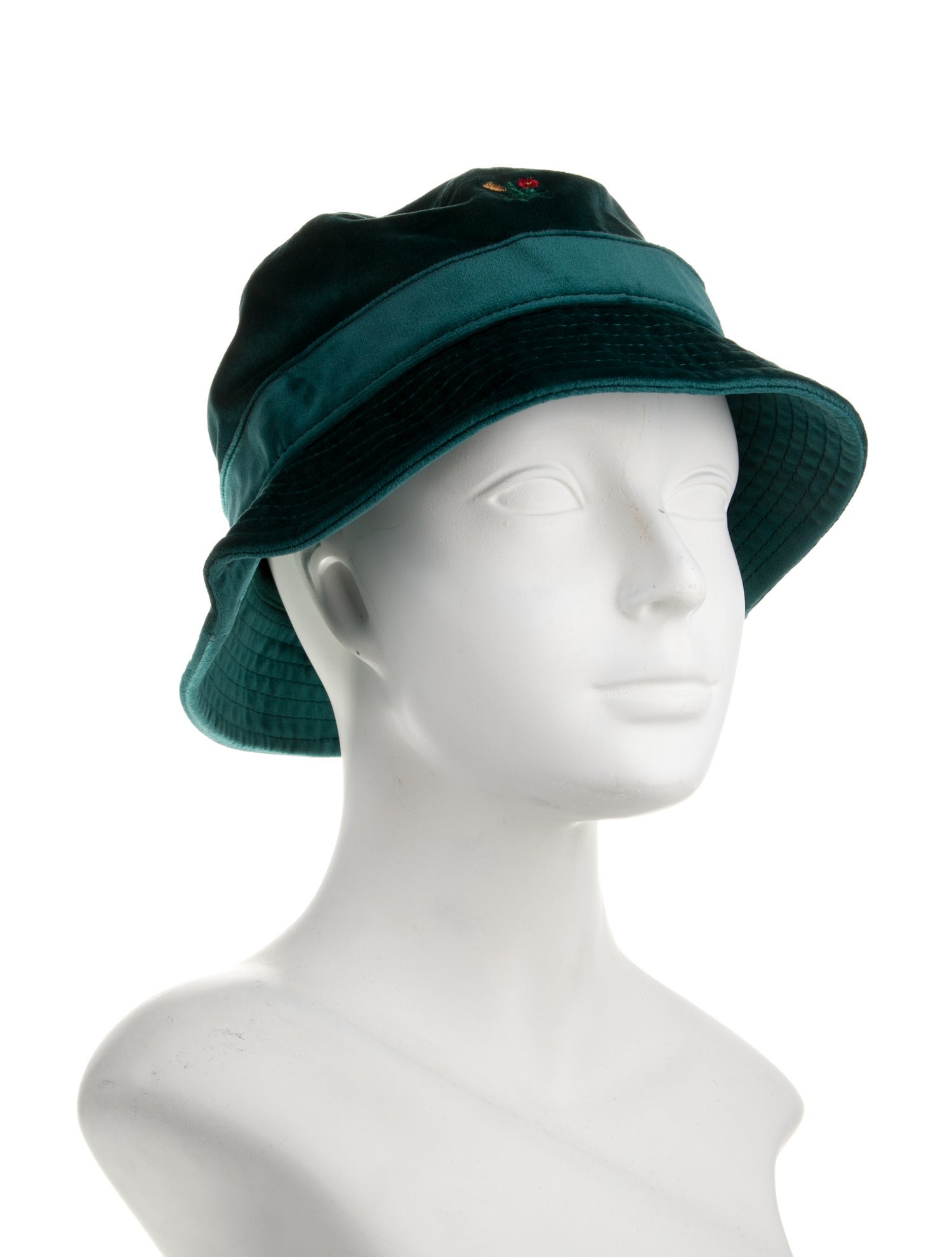 Aimé Leon Dore Embroidered Velvet Bucket hat