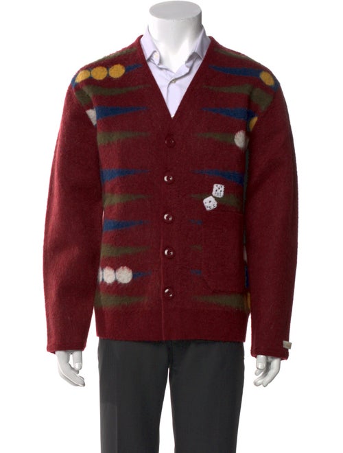 Aimé Leon Dore Printed V-Neck Cardigan