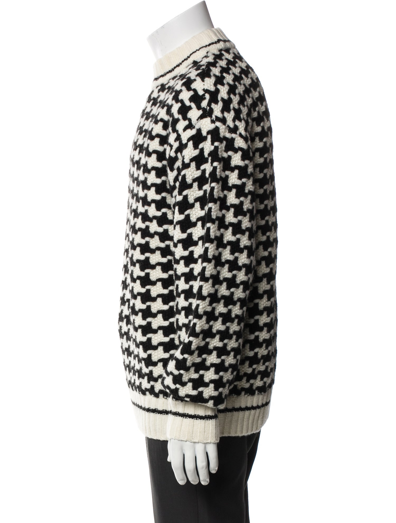 Aimé Leon Dore Wool Houndstooth Print Pullover