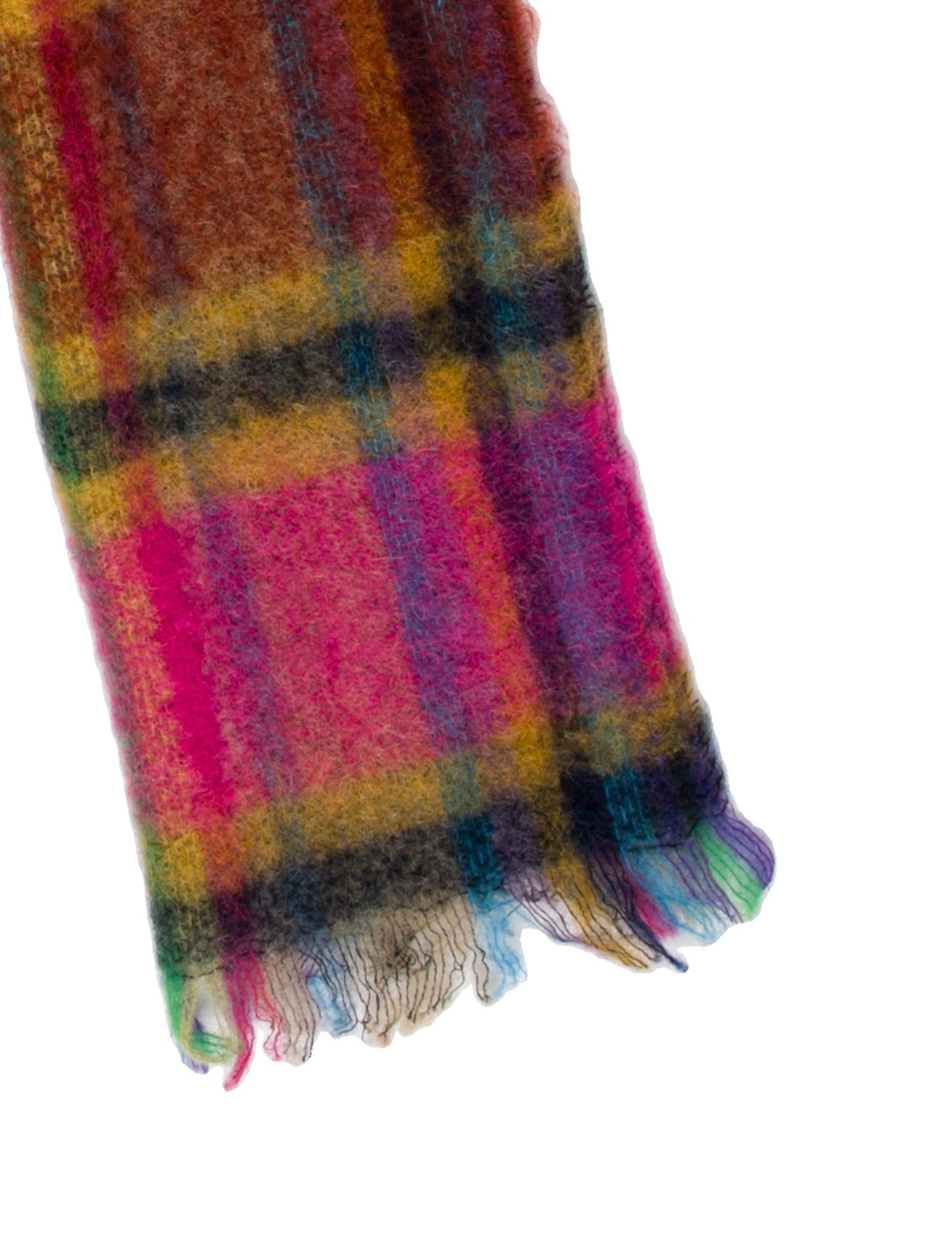 Aimé Leon Dore Virgin Wool Plaid Print Scarf