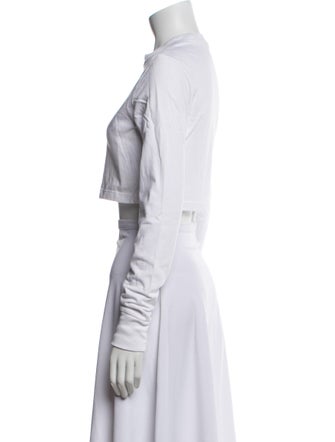 Aimé Leon Dore Graphic Print Mock Neck Crop Top